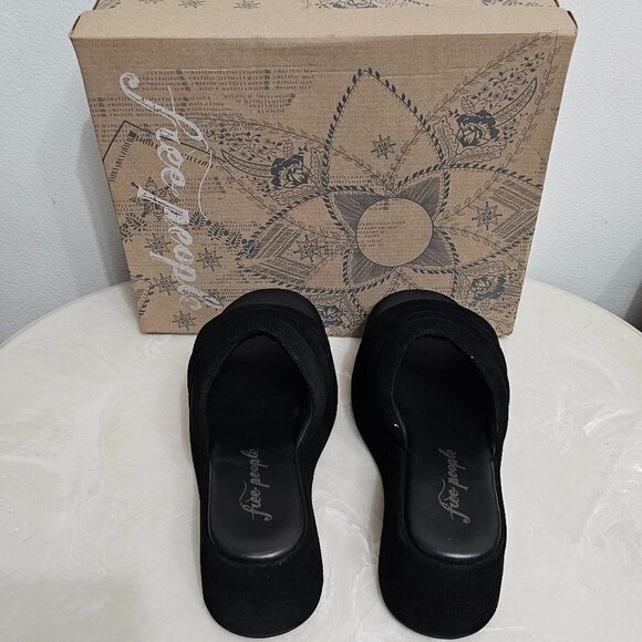 Free People   Almost Paradise Platform Blk/Noir 3 Size 38   EU 8 66684663 - Picture 8 of 13